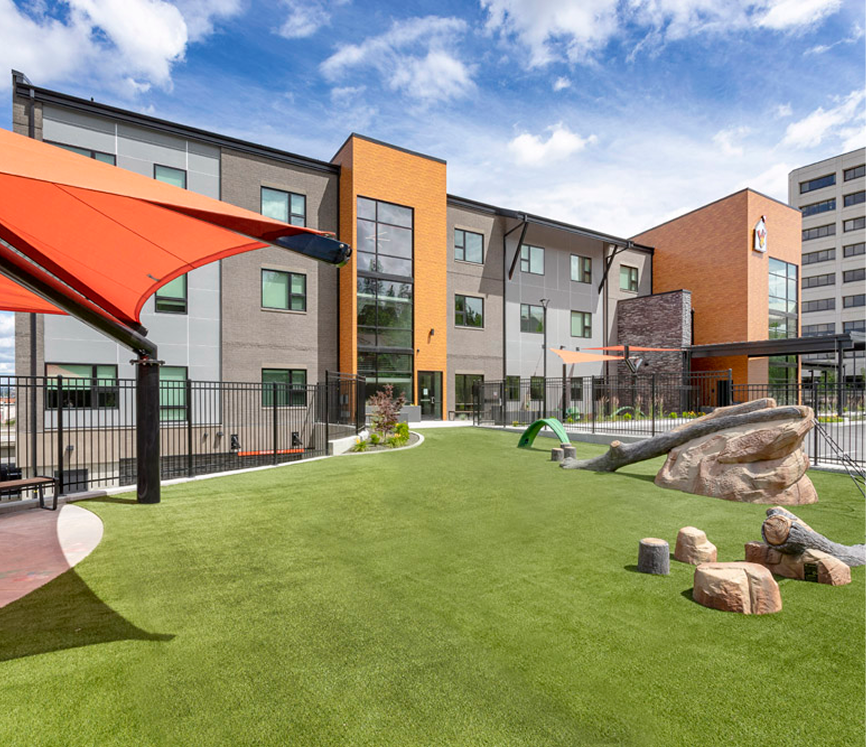 Ronald Mcdonal play ground with new turf.